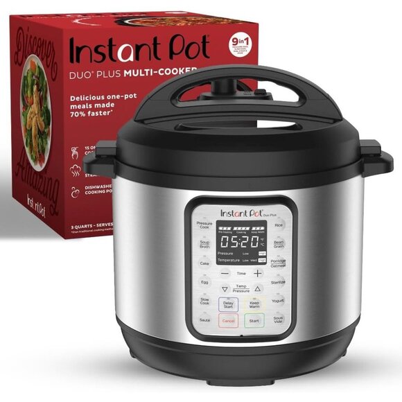 Instant Pot Duo Plus 9-in-1 Multicooker Stainless Steel 6 QT + App & Recipes NEW - Picture 12 of 16